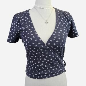 Navy blue brandy melville top